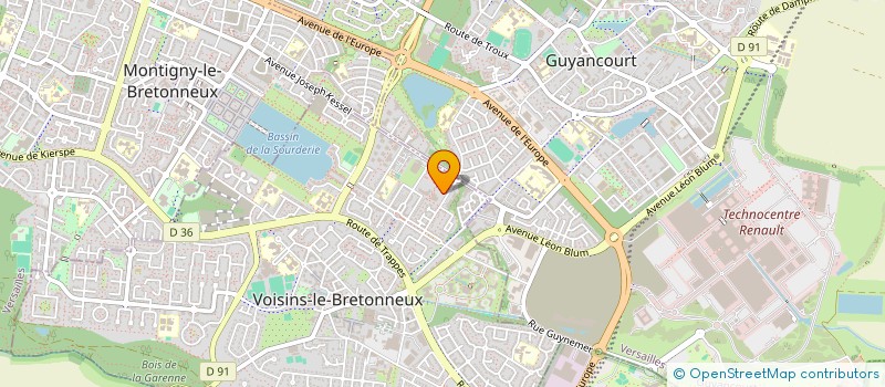 localisation de l'entreprise FINANCEMENTS ET CONSEILS EN INVESTISSEMENTS AUX PROFESSIONNELS à VOISINS-LE-BRETONNEUX