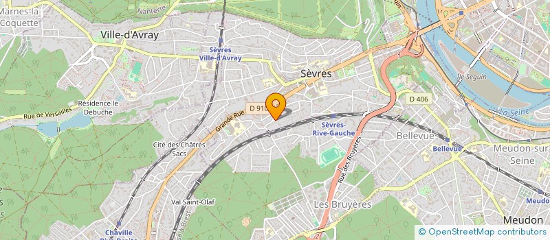 localisation de l'entreprise FINANCES ET CONSEILS à SEVRES