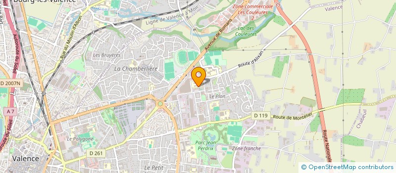localisation de l'entreprise FINANCES  JULES VALLES  VALENCE