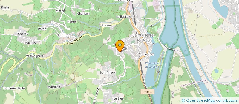 localisation de l'entreprise FINANCES MCM  SAINT-PIERRE-DE-BUF