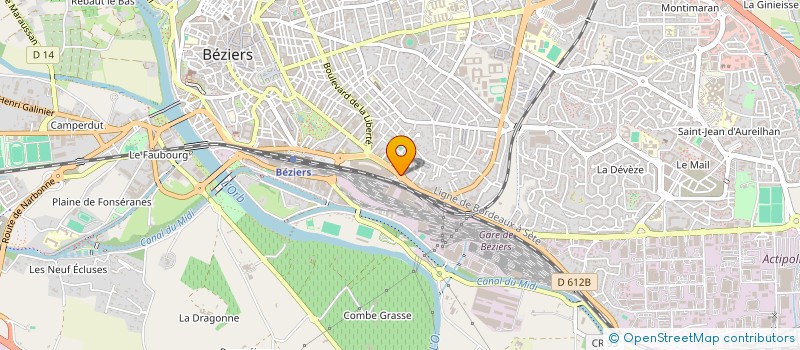 localisation de l'entreprise FINANCES PLUS NET à BEZIERS