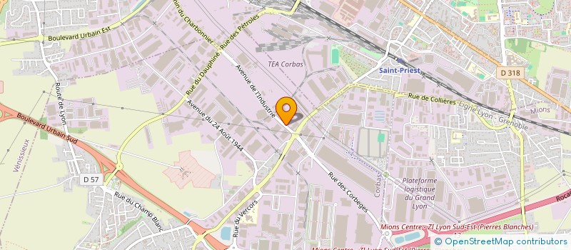 localisation de l'entreprise FINANCES RBB à CORBAS