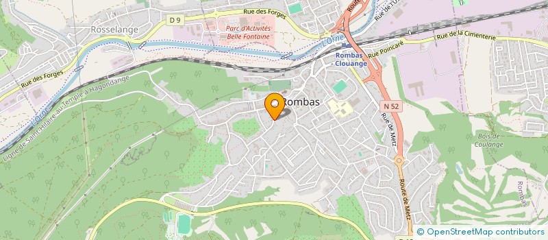 localisation de l'entreprise FINANCIA  ROMBAS