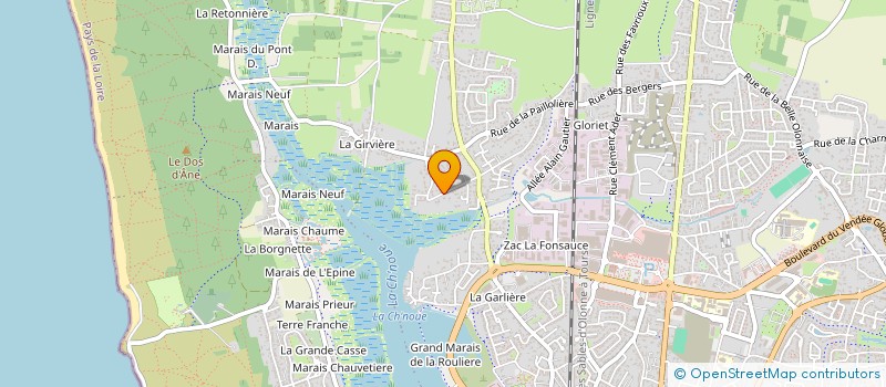 localisation de l'entreprise FINANCIA à LES SABLES-D'OLONNE