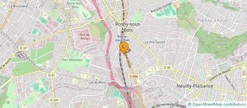 localisation de l'entreprise FINANCIA ALUMNI à ROSNY-SOUS-BOIS