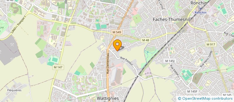 localisation de l'entreprise FINANCIAL SERVICES  WATTIGNIES