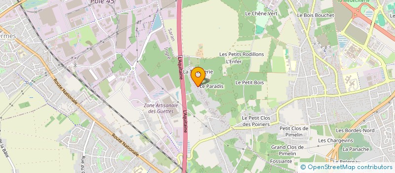localisation de l'entreprise FINANCIERE 2 AA à INGRE