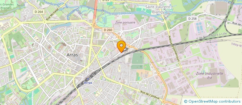 localisation de l'entreprise FINANCIERE 2G  SAINT-LAURENT-BLANGY