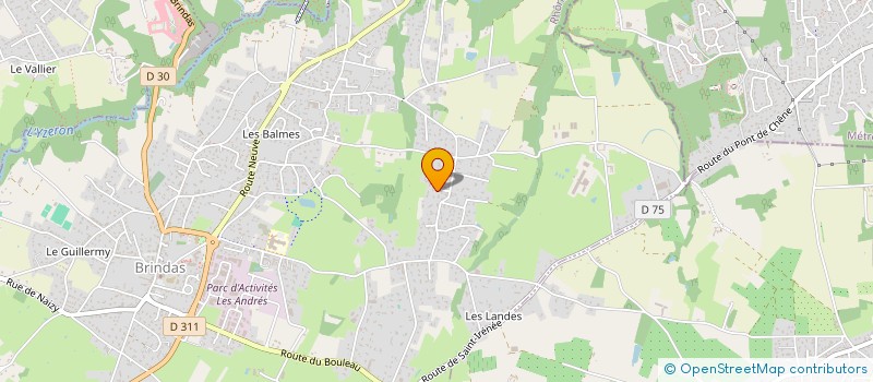 localisation de l'entreprise FINANCIERE 3L à BRINDAS