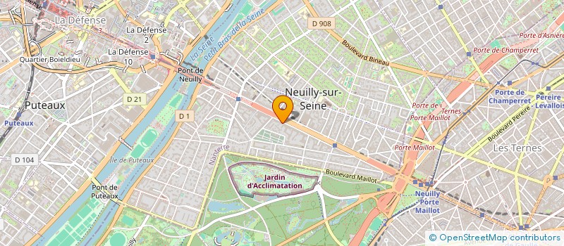 localisation de l'entreprise FINANCIERE A B D à NEUILLY-SUR-SEINE