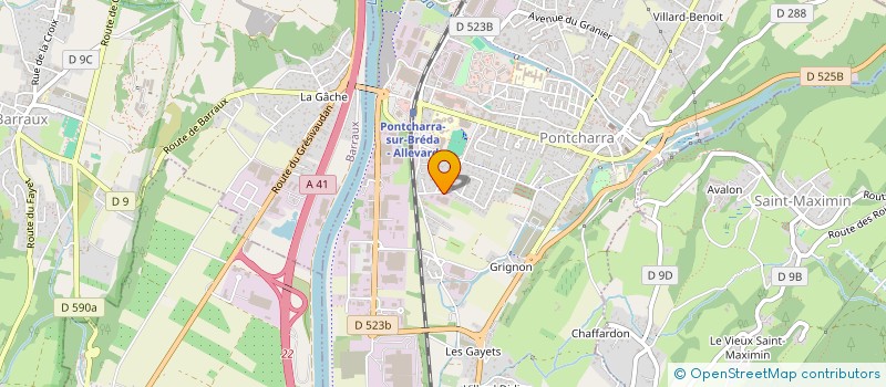 localisation de l'entreprise FINANCIERE A B D C à PONTCHARRA