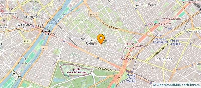 localisation de l'entreprise FINANCIERE A.C.E. à NEUILLY-SUR-SEINE