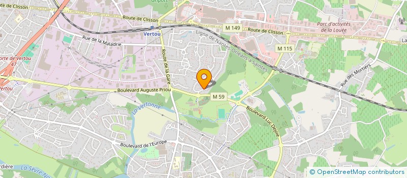 localisation de l'entreprise FINANCIERE AB à VERTOU