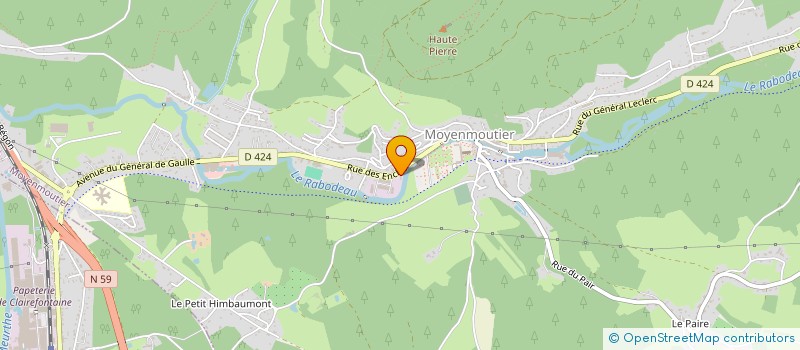 localisation de l'entreprise FINANCIERE ABRAMANTE  MOYENMOUTIER