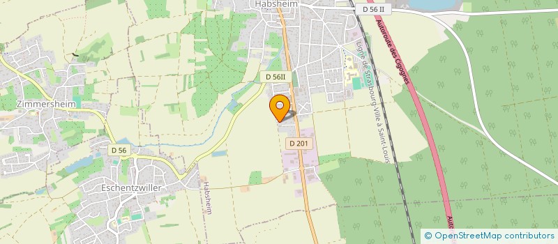 localisation de l'entreprise FINANCIERE ACZ  HABSHEIM