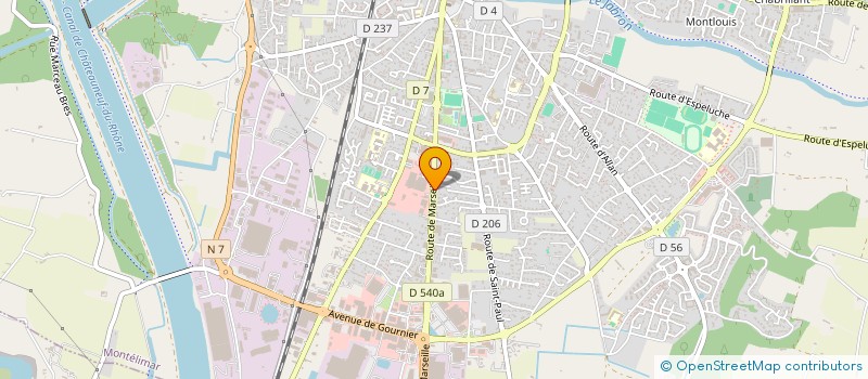 localisation de l'entreprise FINANCIERE AD  MONTELIMAR