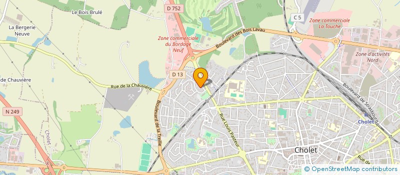 localisation de l'entreprise FINANCIERE ADARO à CHOLET