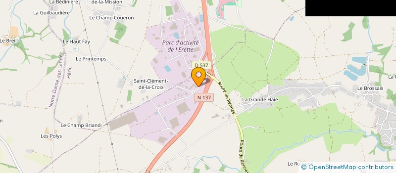localisation de l'entreprise FINANCIERE ADM à GRANDCHAMP-DES-FONTAINES