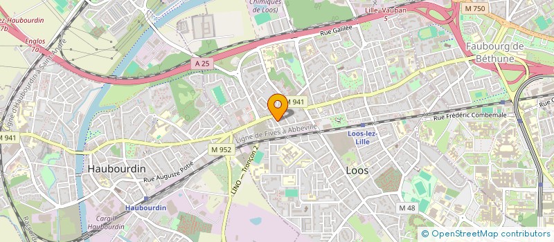 localisation de l'entreprise FINANCIERE AGM  LOOS