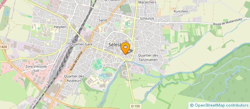 localisation de l'entreprise FINANCIERE AJAS à SELESTAT