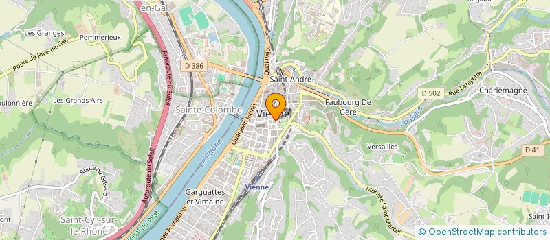 localisation de l'entreprise FINANCIERE ALPES VISION à VIENNE