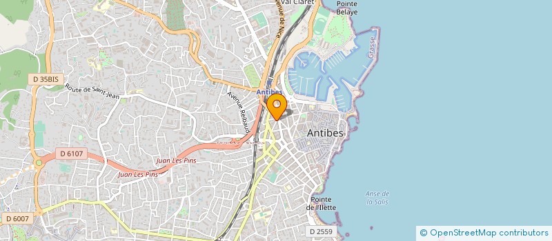 localisation de l'entreprise FINANCIERE AMR à ANTIBES