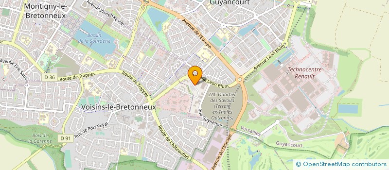 localisation de l'entreprise FINANCIERE AMUSE BIDCO  GUYANCOURT