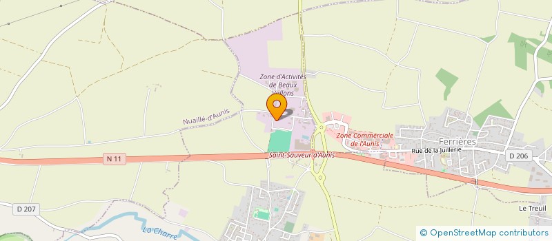 localisation de l'entreprise FINANCIERE ANDRON  SAINT SAUVEUR D'AUNIS