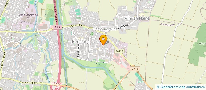 localisation de l'entreprise FINANCIERE ANGOT  HORBOURG-WIHR