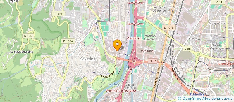 localisation de l'entreprise FINANCIERE ANTHONY SCHULHOF à SEYSSINS