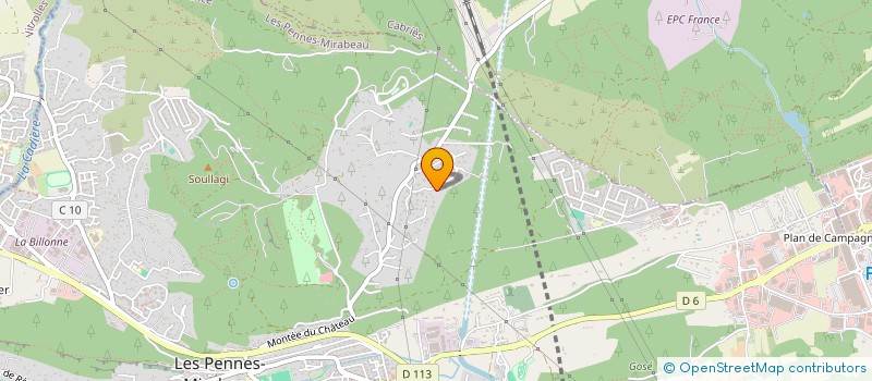 localisation de l'entreprise FINANCIERE APC SAS à LES PENNES MIRABEAU