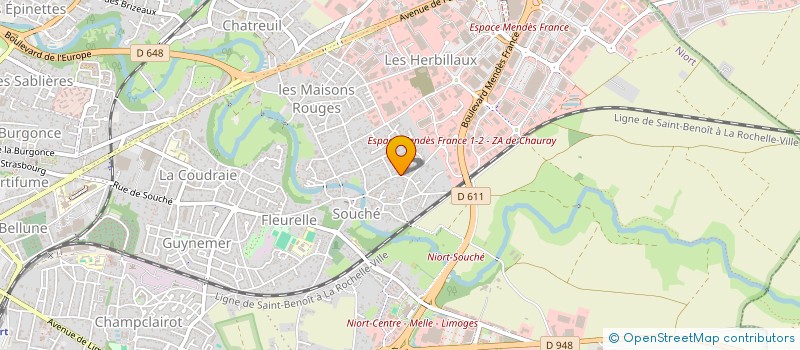 localisation de l'entreprise FINANCIERE ARBOUIN à NIORT