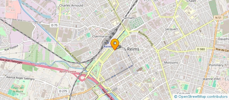 localisation de l'entreprise FINANCIERE AS  REIMS