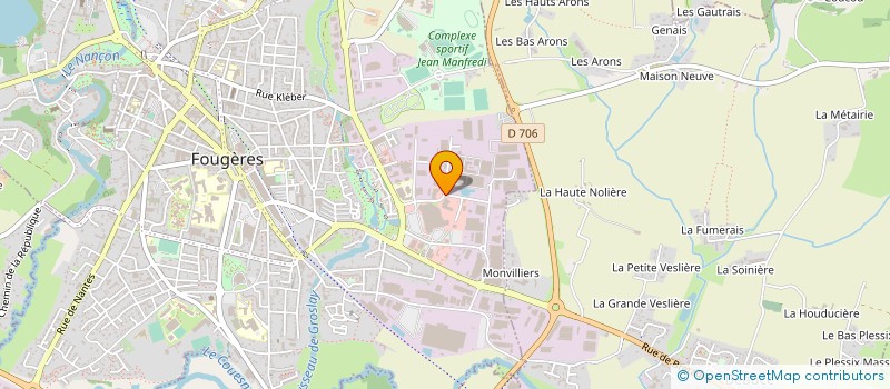 localisation de l'entreprise FINANCIERE ASTRID à FOUGERES