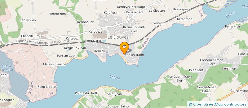 localisation de l'entreprise FINANCIERE ASTRO  GUIPAVAS