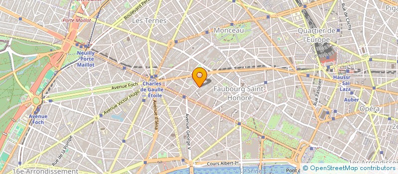 localisation de l'entreprise FINANCIERE AUDIT & CONSEIL  PARIS