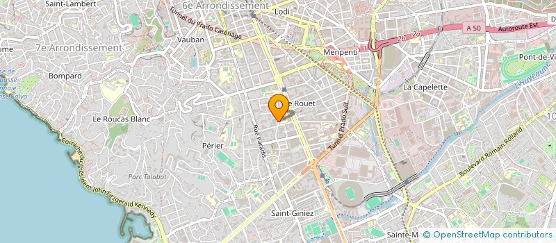 localisation de l'entreprise FINANCIERE AURELIA à MARSEILLE