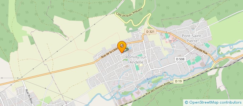 localisation de l'entreprise FINANCIERE AUZOU à ROMILLY-SUR-ANDELLE