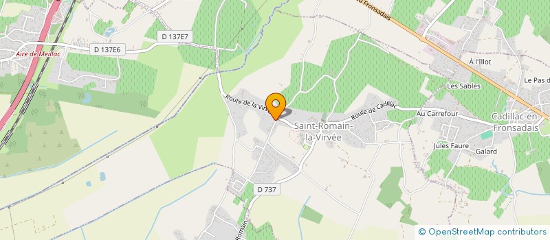 localisation de l'entreprise FINANCIERE B&C REGROUPEMENT  VERAC