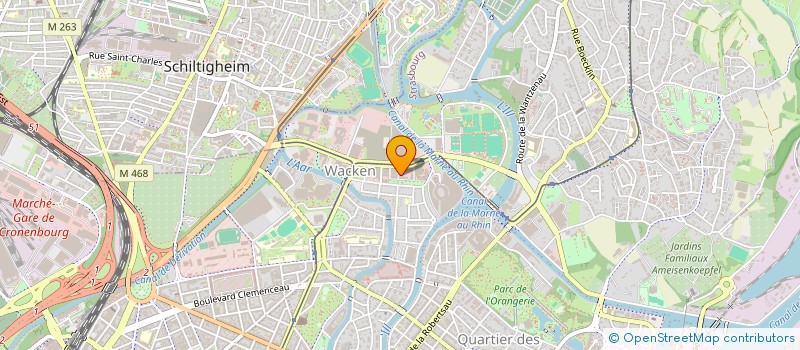 localisation de l'entreprise FINANCIERE B.H. à STRASBOURG