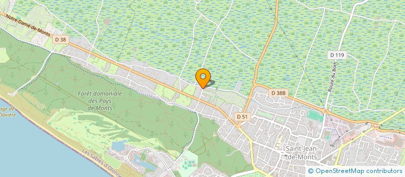 localisation de l'entreprise FINANCIERE B2CR  SAINT-JEAN-DE-MONTS