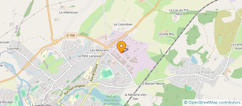 localisation de l'entreprise FINANCIERE B2H  LAMBALLE-ARMOR