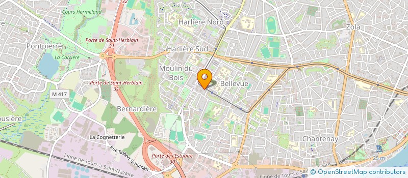 localisation de l'entreprise FINANCIERE BAC à NANTES
