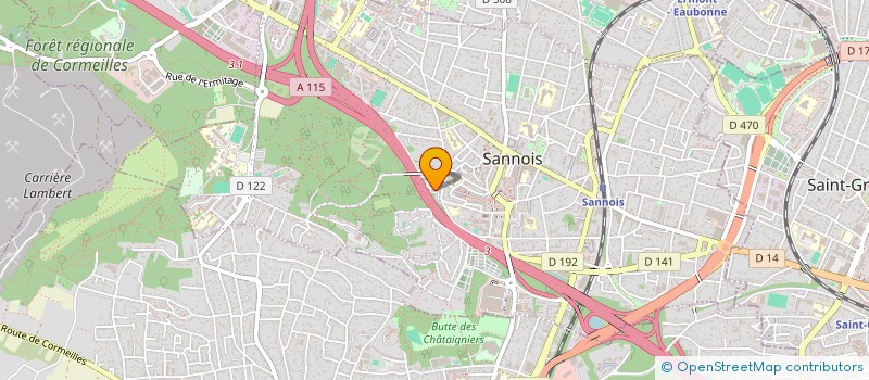 localisation de l'entreprise FINANCIERE BAILLEUL  SANNOIS