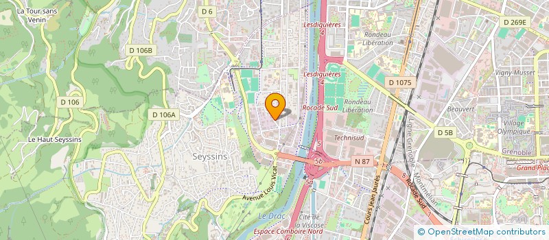 localisation de l'entreprise FINANCIERE BALDUCCI à SEYSSINS