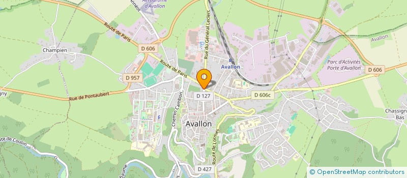 localisation de l'entreprise FINANCIERE BARBE à AVALLON