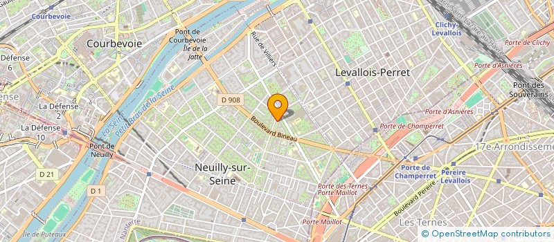 localisation de l'entreprise FINANCIERE BARDINI à NEUILLY-SUR-SEINE