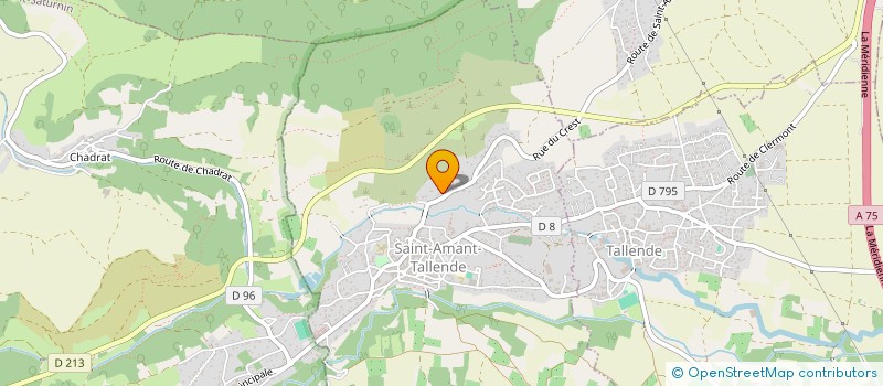 localisation de l'entreprise FINANCIERE BARRAUX  SAINT-AMANT-TALLENDE