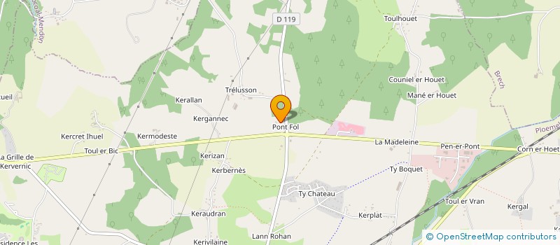 localisation de l'entreprise FINANCIERE BARREK à PLOEMEL