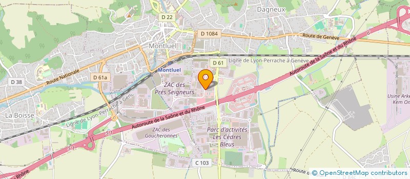 localisation de l'entreprise FINANCIERE BATTENTIER  DAGNEUX